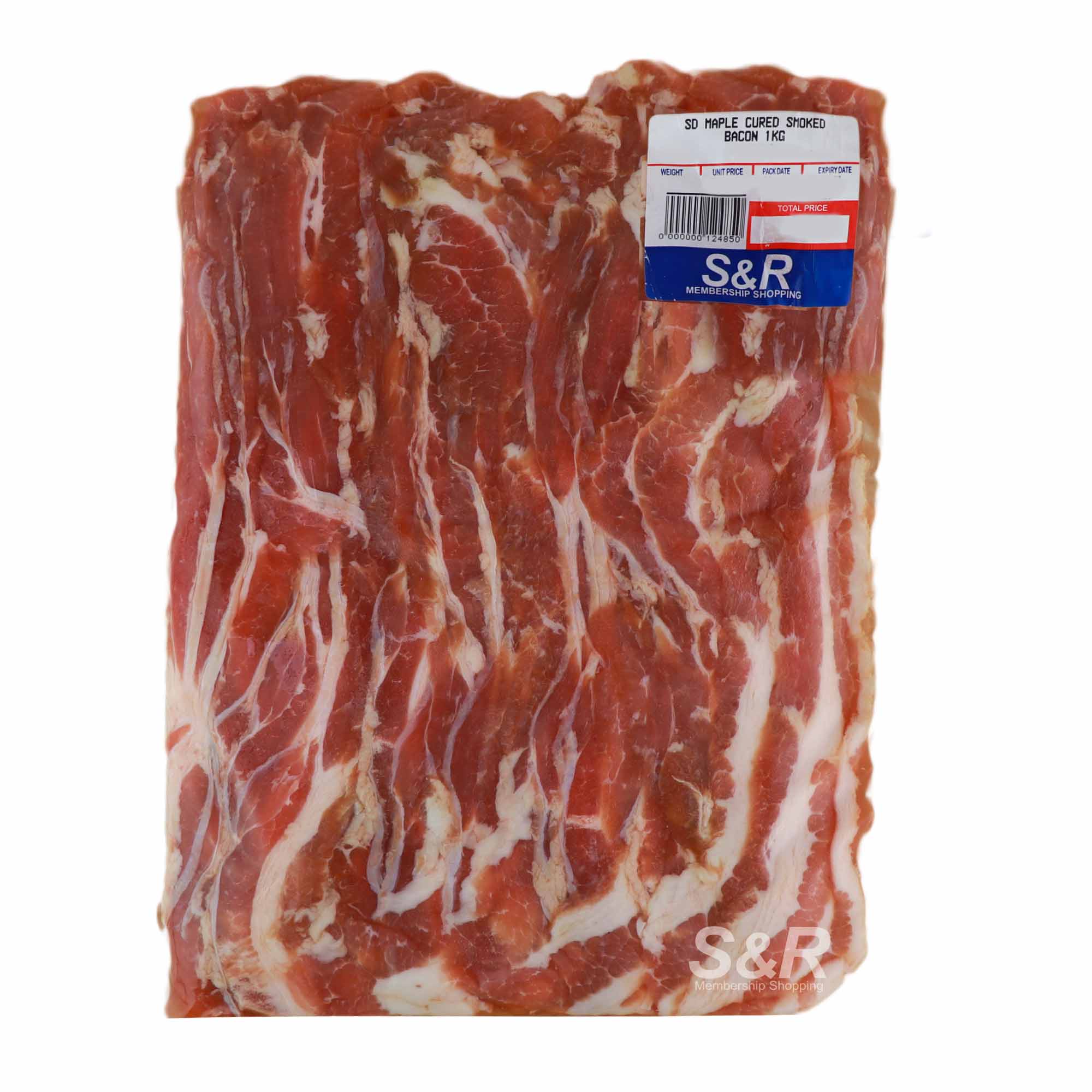 S&R Maple Cured Smoked Bacon 1kg S&R Maple Cured Smoked Bacon 1kg